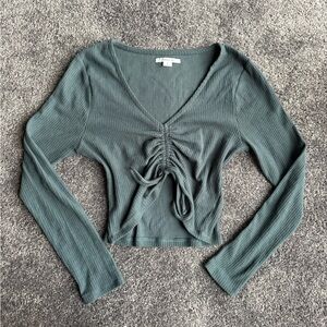 O’Neill ribbed runched long sleeve shirt